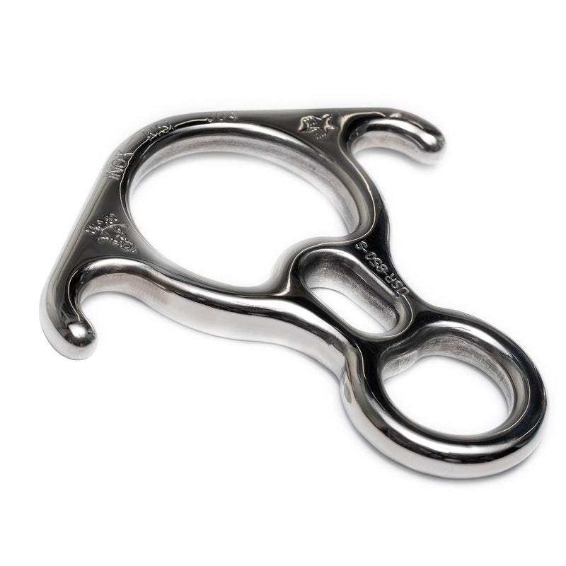 ProClimb Figure 8 Descender | Stainless Steel | Rappelling and Rescue | 50 kN | Bent Ear Design - Image 2
